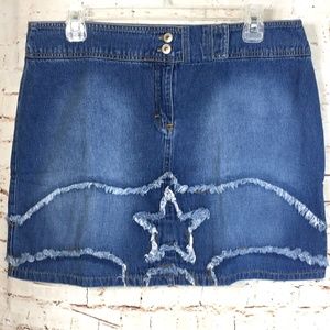 S.L.A. Women's Blue Jeans Denim Mini Skirt